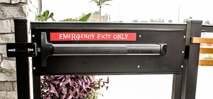 emergency push bar installation in Calipatria